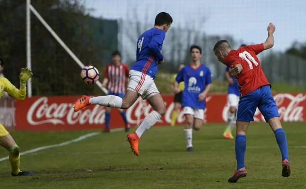 El Sporting derrota al Oviedo en el derbi juvenil