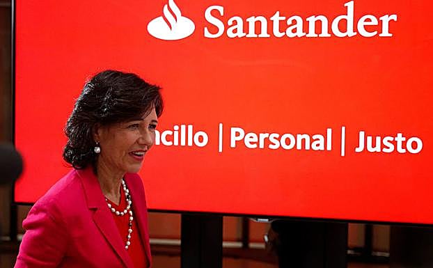 Ana Botín, presidenta del baco Santander.