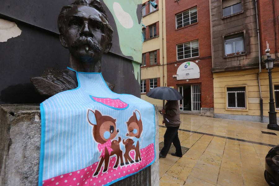 Varias esculturas de la región se suman a la reivindicación