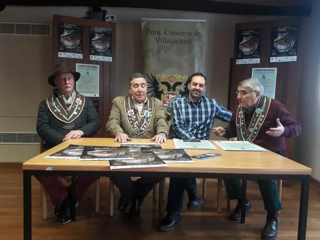 Miguel González, José Ramón Piquero, Víctor Verdasco e Ismael Fernández, en la presentación. 