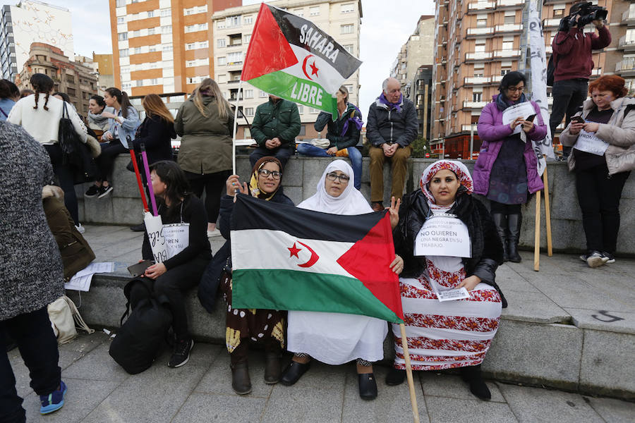 Asturias celebra el Día Internacional de la Mujer en las calles de Gijón en la primera huelga general feminista convocada bajo el lema 'Si nosotras paramos, se para el mundo'