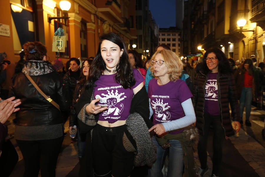 Asturias celebra el Día Internacional de la Mujer en las calles de Gijón en la primera huelga general feminista convocada bajo el lema 'Si nosotras paramos, se para el mundo'