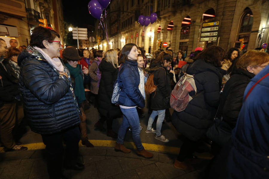 Asturias celebra el Día Internacional de la Mujer en las calles de Gijón en la primera huelga general feminista convocada bajo el lema 'Si nosotras paramos, se para el mundo'