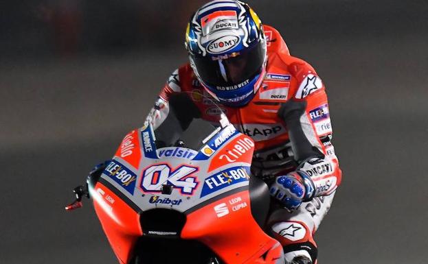 El piloto italiano del equipo Ducati de MotoGP, Andrea Dovizioso.