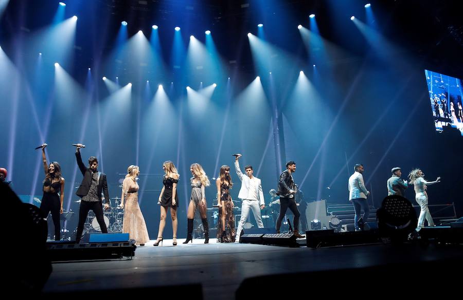 Los jóvenes de Operación Triunfo han dado un concierto en el Palacio de Vistalegre de Madrid. 