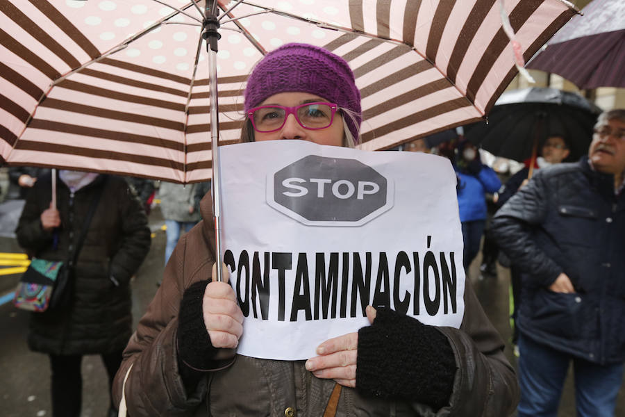 Fotos: Miles de personas se concentra en Gijón contra la contaminación en Asturias