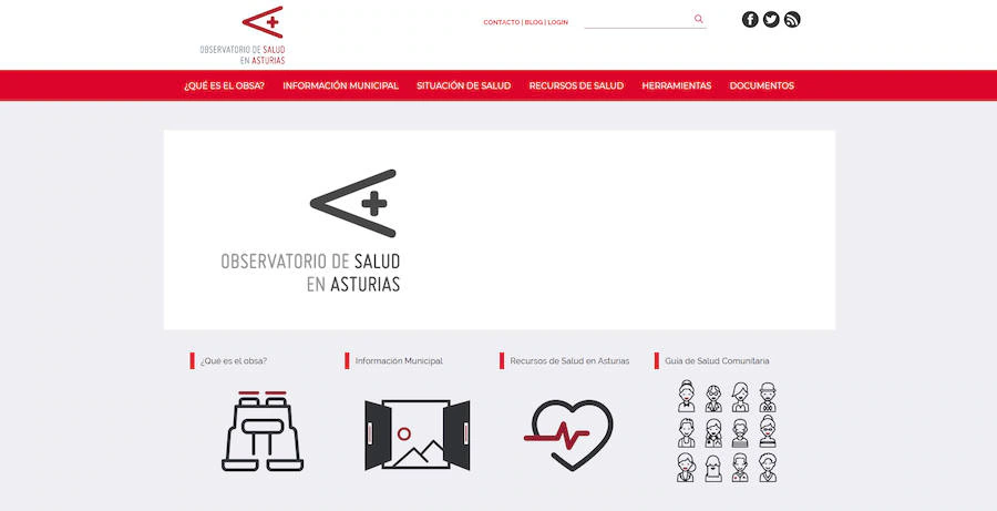 Mejor Web y Mejor Web empresarial/institucional. Observatorio de Salud.