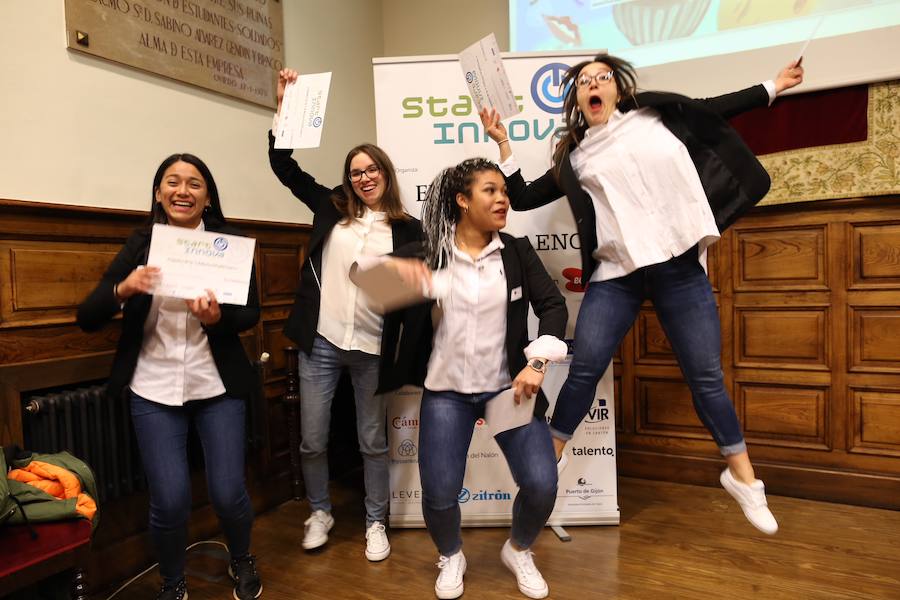 Medio centenar de estudiantes asturianos se han clasificado para la gran final de STARTinnova, el programa de fomento de la cultura emprendedora que promueve EL COMERCIO. Organizados en cinco equipos, han presentado sus proyectos ante un jurado de expertos en el Aula Magna del Edificio Histórico de la Universidad de Oviedo