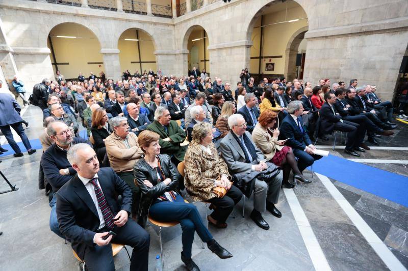 El acto tuvo lugar en el patio del Centro de Cultura Antiguo Instituto y estuvo presidido por la alcaldesa de Gijón, Carmen Moriyón, y el director de Ser Gijón y Ser Avilés, Pablo González-Palacios.