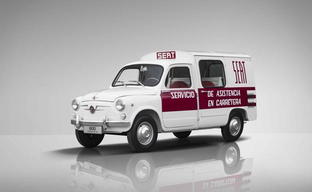 El servicio oficial de asistencia en carretera de los años 60. Un 600 Formichetta.