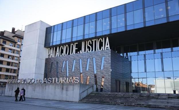 Edificio del Palacio de Justicia de Gijón, que alberga a todos los juzgados de la ciudad.