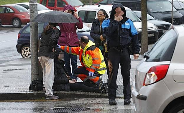 Un herido en una colisión entre dos vehículos en Montevil