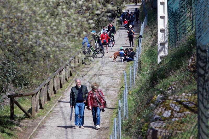 La previsión de mal tiempo no ha desincentivado a los visitantes y Asturias ha alcanzado una elevada tasa de ocupación esta Semana Santa. En los momentos en los que la lluvia ha dado una tregua, los turistas no han dudado en salir a disfrutar de los paisajes y las ciudades del Principado, de Oriente a Occidente. 