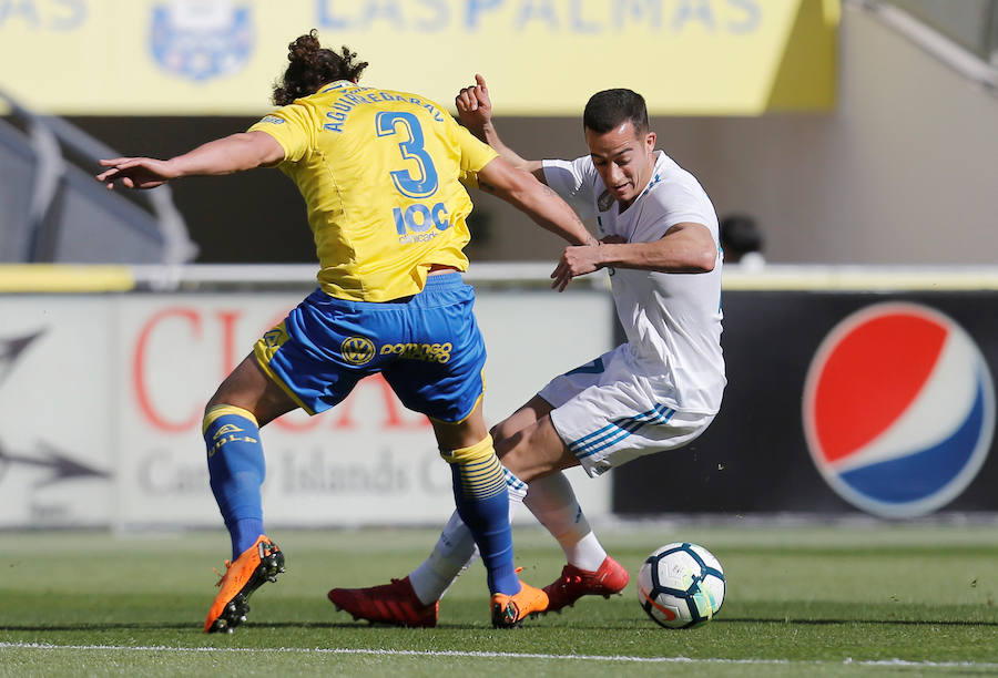 Con la mente puesta en el duelo europeo ante la Juventus y varias rotaciones, el Real Madrid superó a Las Palmas con dos tantos de Gareth Bale y uno de Karim Benzema.