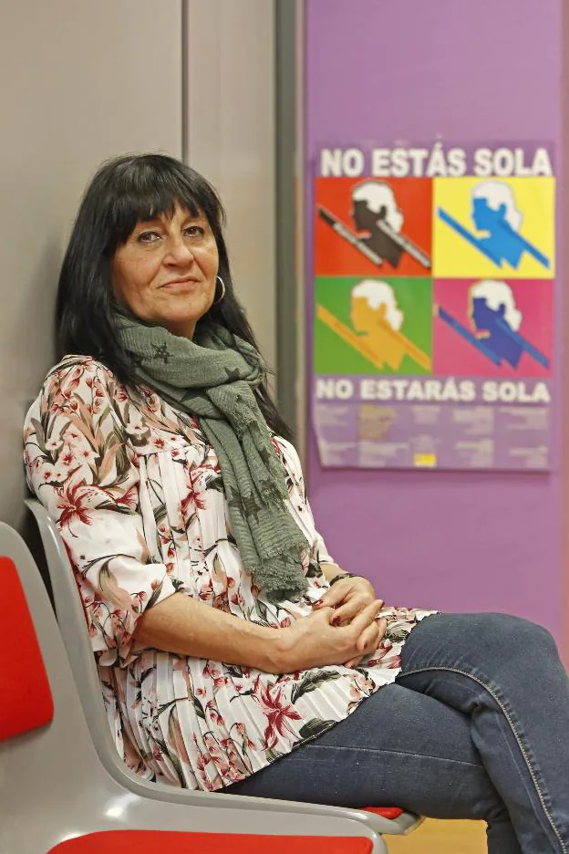 Mariti Pereira, en la Casa de Encuentro de las Mujeres. 
