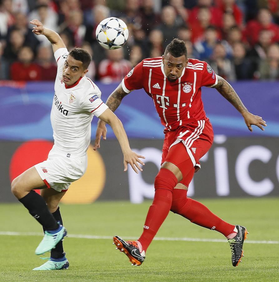 El equipo sevillista compareció decidido a hacer historia en los cuartos de final de la Champions ante un gigante como el Bayern