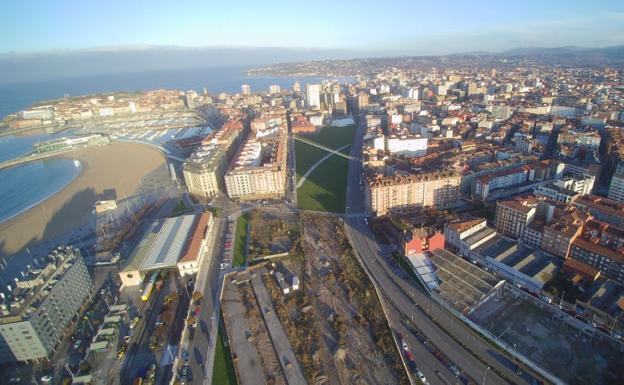 Imagen panorámica del 'solarón' tomada con un dron. 