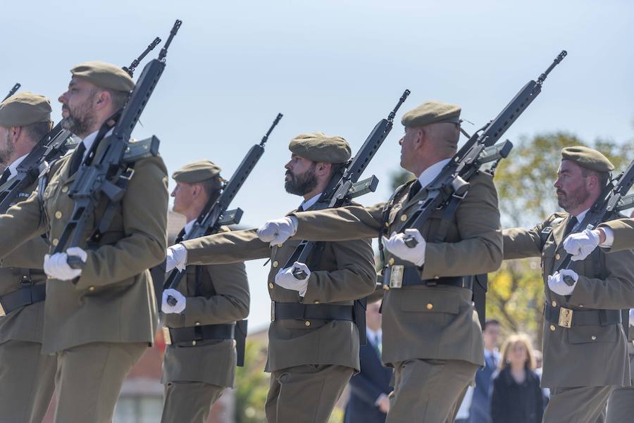 El delegado del Gobierno en Asturias, Mariano Marín, asiste al acto de conmemoración del XXX aniversario de la Unidad de Servicios del Acuartelamiento (USAC) Cabo Noval