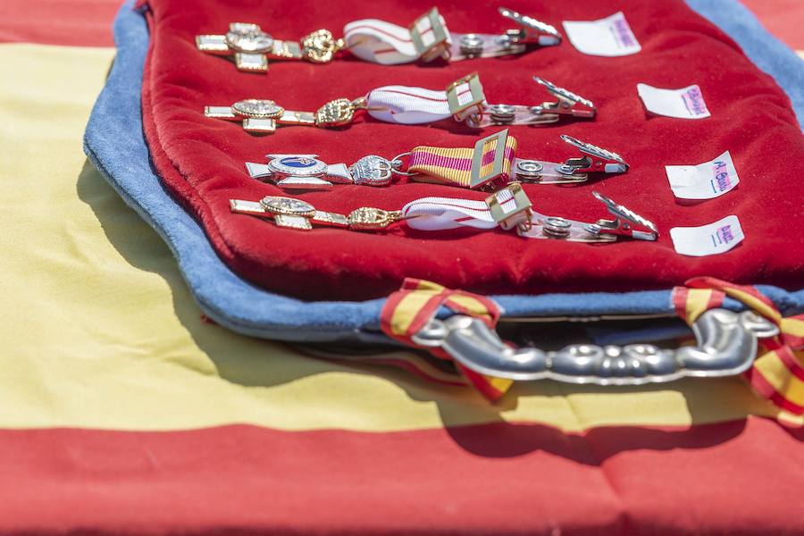 El delegado del Gobierno en Asturias, Mariano Marín, asiste al acto de conmemoración del XXX aniversario de la Unidad de Servicios del Acuartelamiento (USAC) Cabo Noval