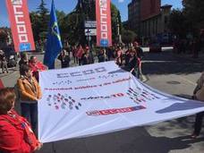 La manifestación parte del Parque Viejo de La Felguera bajo el lema «Igualdad, mejor empleo, mayores salarios, pensiones dignas»