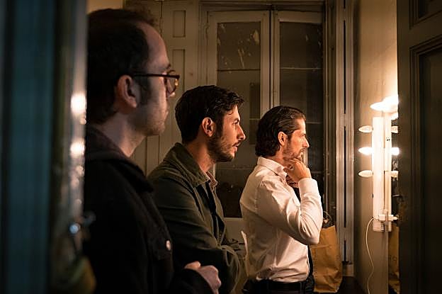 Imagen promocional de 'Cuerdas', con el avilesino Pablo Castañón a la derecha. 