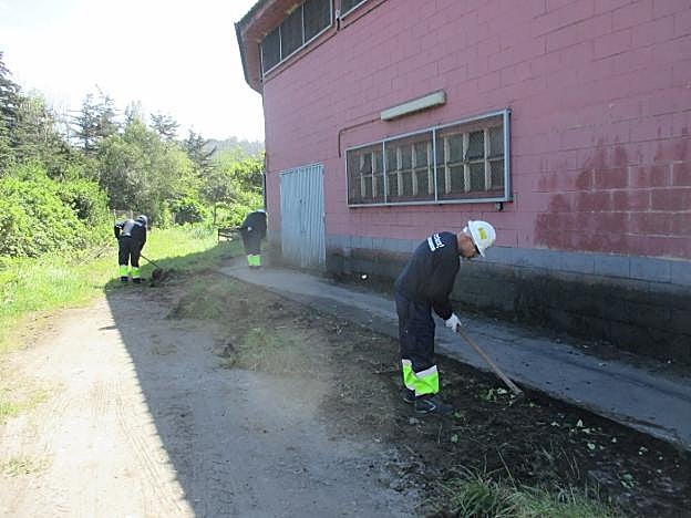Participantes del programa Actívate, en las escuelas de Carrió.