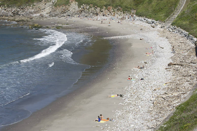 Playa de Arnao, en Castropol.