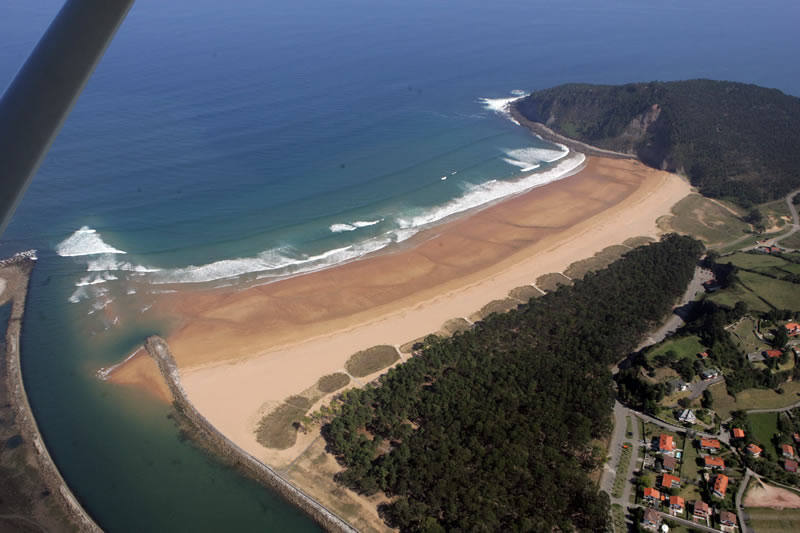 Playa de Rodiles, en Villaviciosa.