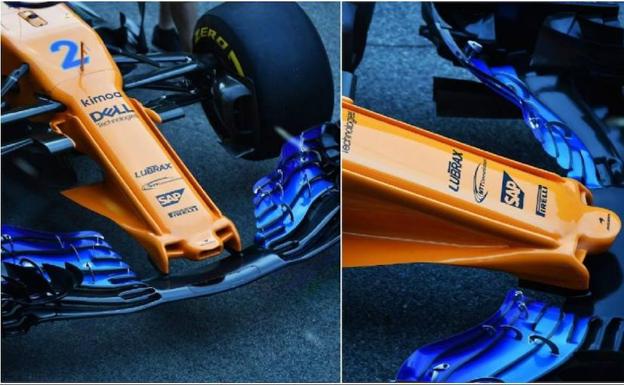 El nuevo morro de McLaren