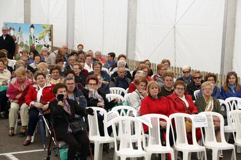 La cita incluye una pequeña feria con seis expositores: dos residencias de ancianos, una empresa de mobiliario adaptado, una revista especializada y una clínica audiológica