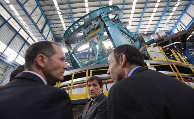 Javier Fernández, esta mañana, en un acto público. 