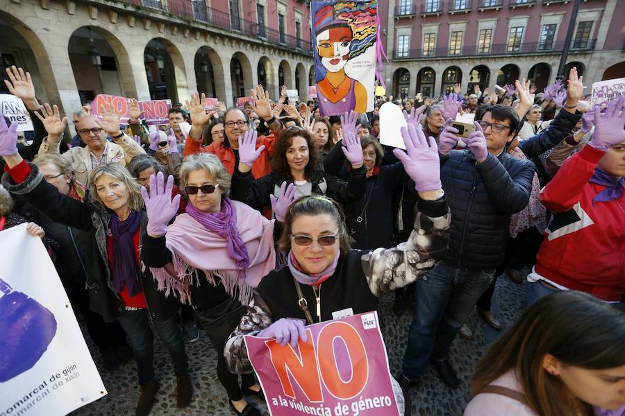 Concentraciones en las principales ciudades asturianas para reclamar el cumplimiento del pacto de Estado y más presupuesto contra la violencia machista