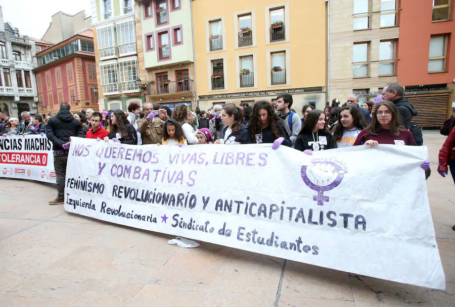 Concentraciones en las principales ciudades asturianas para reclamar el cumplimiento del pacto de Estado y más presupuesto contra la violencia machista