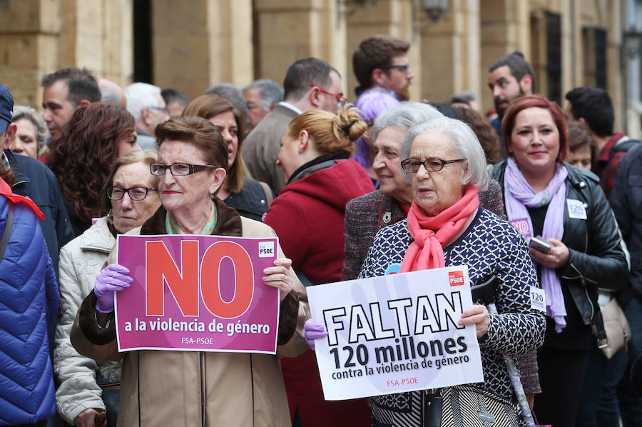 Concentraciones en las principales ciudades asturianas para reclamar el cumplimiento del pacto de Estado y más presupuesto contra la violencia machista