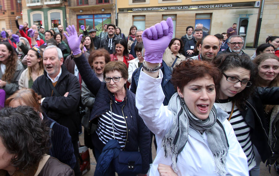 Concentraciones en las principales ciudades asturianas para reclamar el cumplimiento del pacto de Estado y más presupuesto contra la violencia machista