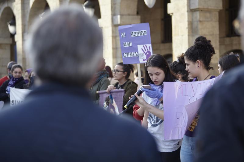 Concentraciones en las principales ciudades asturianas para reclamar el cumplimiento del pacto de Estado y más presupuesto contra la violencia machista