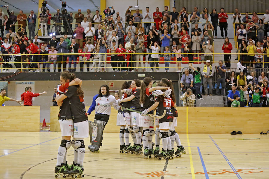 El equipo gijonés se proclama campeón por segunda vez consecutica tras vencer al Vila-Sana por 6-1.