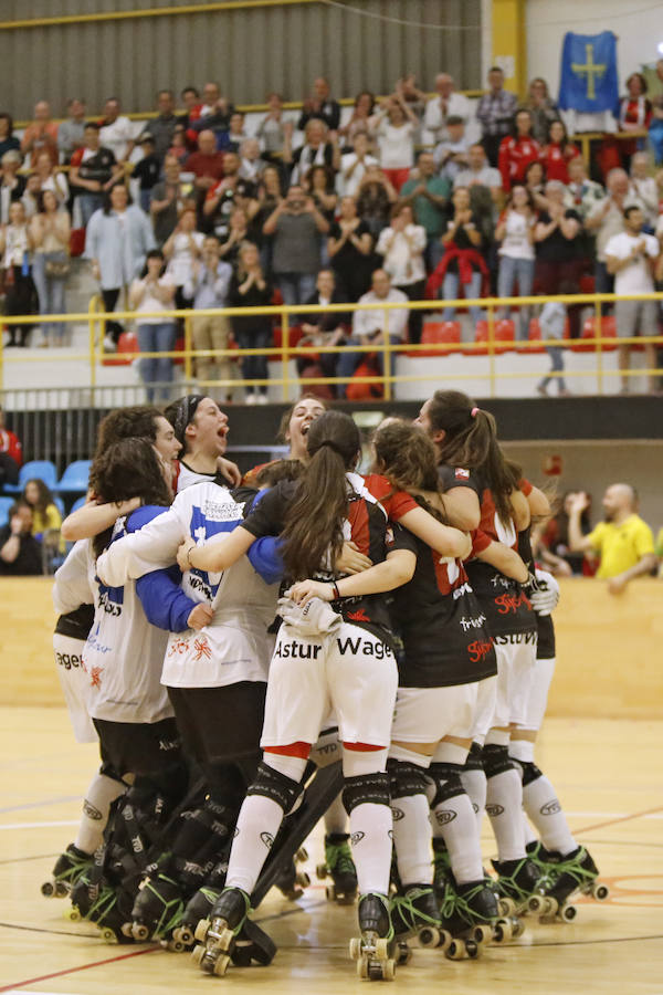 El equipo gijonés se proclama campeón por segunda vez consecutica tras vencer al Vila-Sana por 6-1.