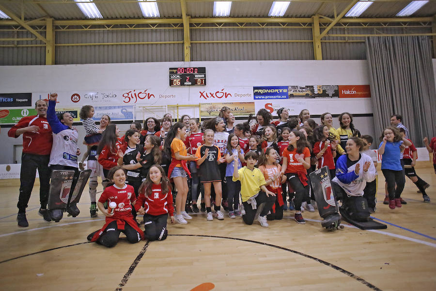 El equipo gijonés se proclama campeón por segunda vez consecutica tras vencer al Vila-Sana por 6-1.