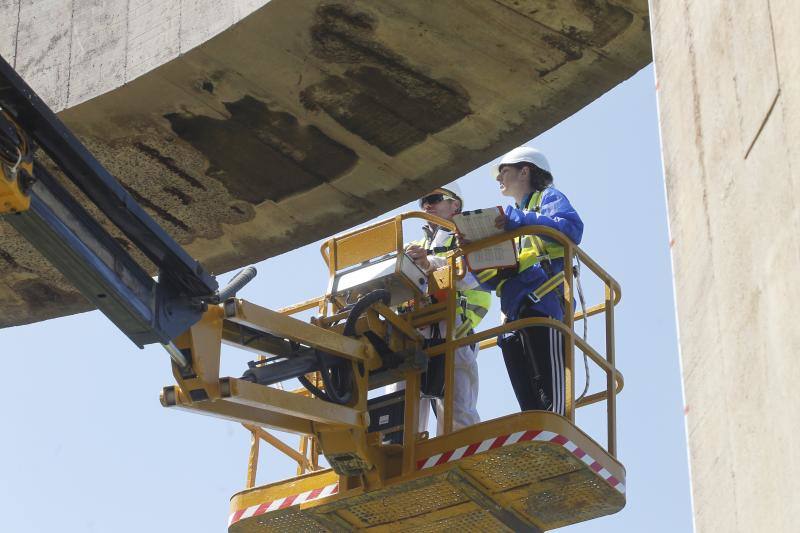 Fotos: Comienzan los trabajos de restauración en el &#039;Elogio del Horizonte&#039;