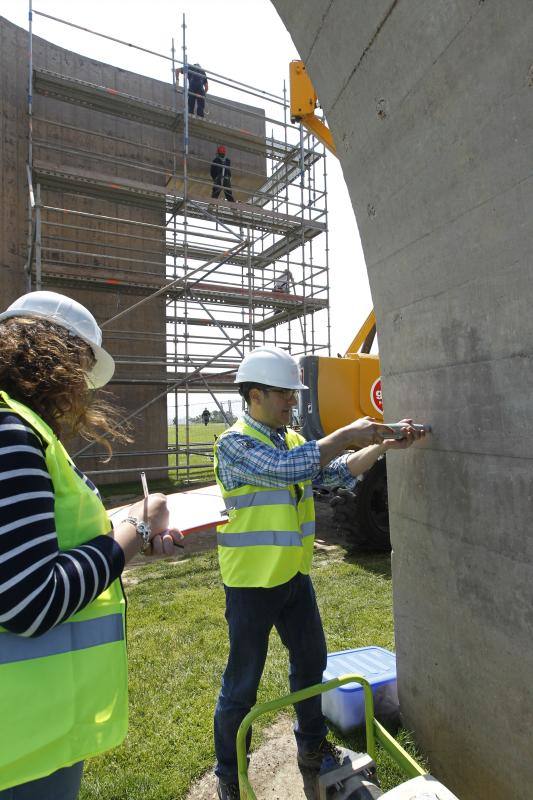 Fotos: Comienzan los trabajos de restauración en el &#039;Elogio del Horizonte&#039;