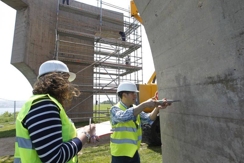 Fotos: Comienzan los trabajos de restauración en el &#039;Elogio del Horizonte&#039;