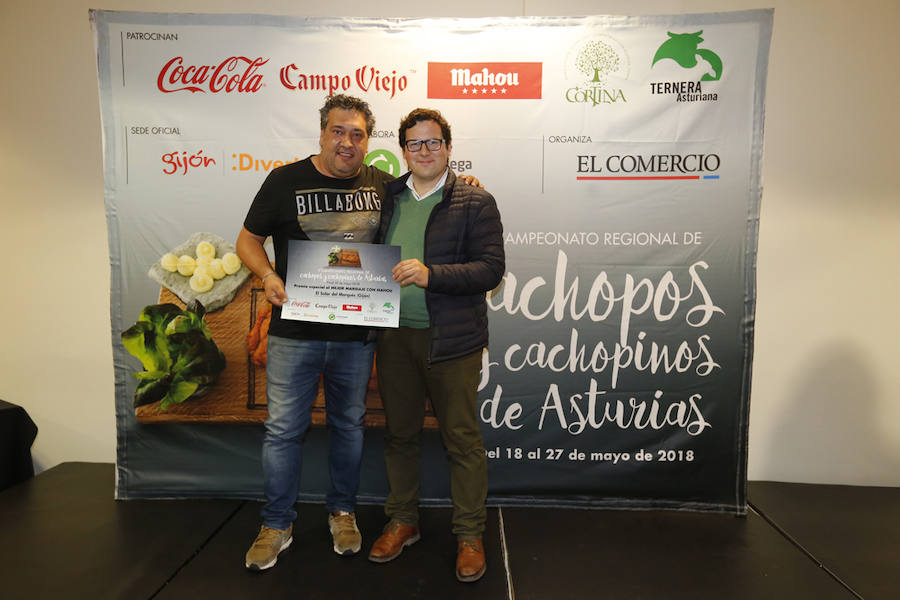 El restaurante ovetense revalidó su título en el concurso organizado por EL COMERCIO y el establecimiento gijonés apostó por ingredientes ecológicos.