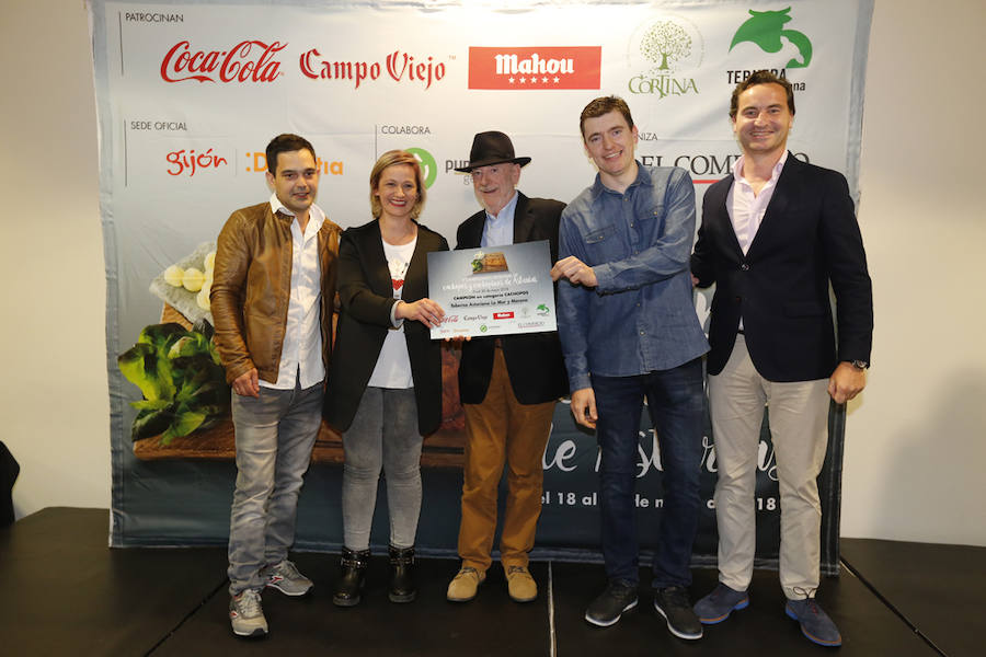 El restaurante ovetense revalidó su título en el concurso organizado por EL COMERCIO y el establecimiento gijonés apostó por ingredientes ecológicos.