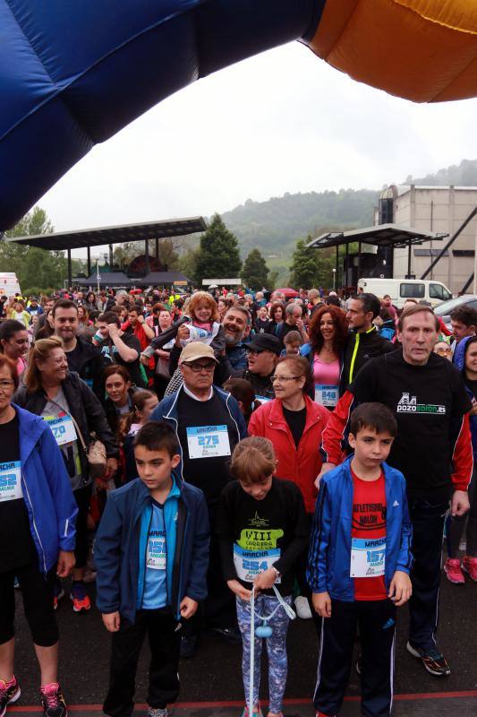 Gran éxito de la marcha popular entre los museos MUMI y Pozo Sotón a través del paseo fluvial.