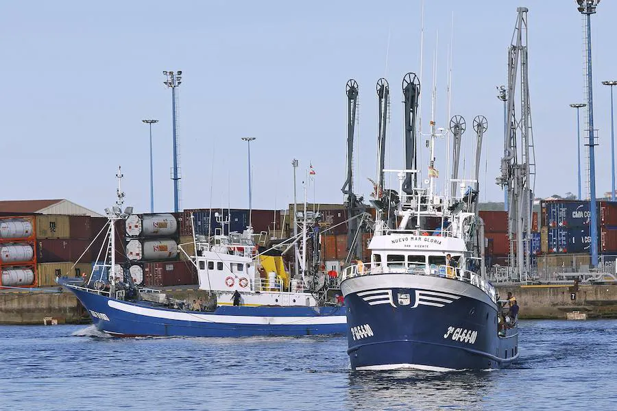 Setenta barcos descargan en las rulas de Gijón y Avilés más de 300.000 kilos en un día