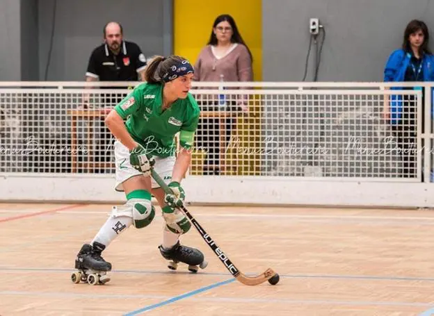 María Sanjurjo, en un partido con el Liceo de esta temporada. 