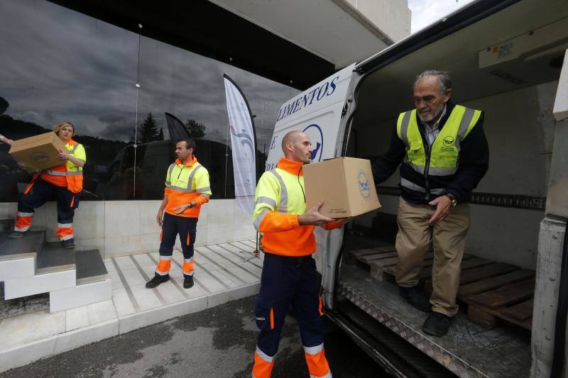 Han sido aportados por trabajadores del sector del transporte sanitario, tras una Operación Kilo desarrollada con el apoyo del comité de empresa y los trabajadores de Transinsa. La acción cuenta con la participación de la Alianza Nacional Contra el Hambre y la Malnutrición de España, de la que son socios ambas fundaciones.