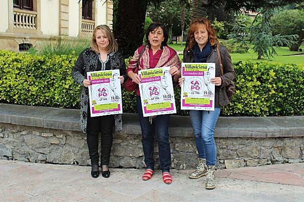 Lucía Llera, Teresa Iglesias y Lorena Villar. 