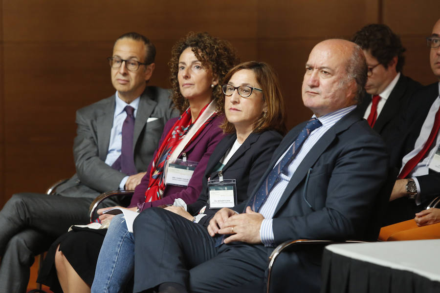 El acto, al que acudió el presidente de la Federación Asturiana de Empresarios (FADE) Belarmino Feito, se celebró en Las Caldas. 